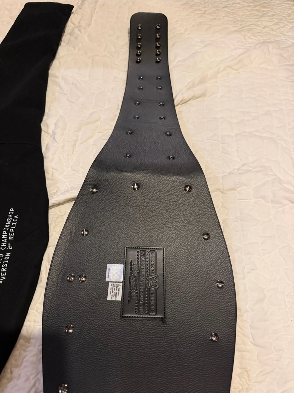 Champion Black and Gold Wrestling Championship Belt